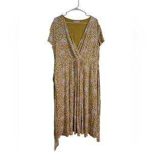 Boden Yellow Flutter Sleeve Sundress